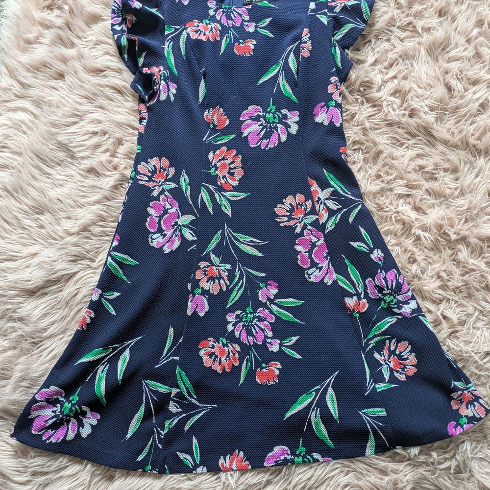 Beautiful Floral Flutter Sleeve Dress